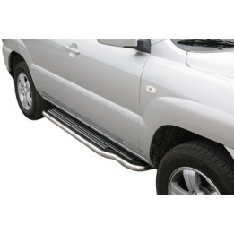 Side Steps, Misutonida 4x4 Long Sidesteps, Color Silver, Kia Sportage 2008 - 2010 - EDK.ro
