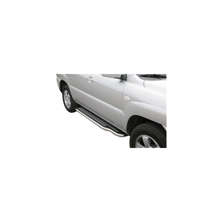 Side Steps, Misutonida 4x4 Long Sidesteps, Color Black, Kia Sportage 2008 - 2010 - EDK.ro