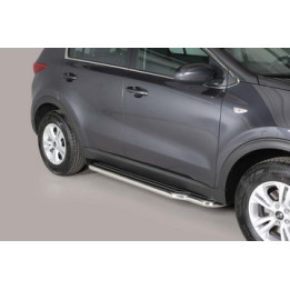 Side Steps, Misutonida 4x4 Long Sidesteps, Color Silver, Kia Sportage - EDK.ro