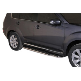 Side Steps, Misutonida 4x4 Long Sidesteps, Color Silver, Mitsubishi Outlander 2010 - 2012 - EDK.ro