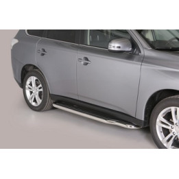 Side Steps, Misutonida 4x4 Long Sidesteps, Color Black, Mitsubishi Outlander 2013 - 2024 - EDK.ro