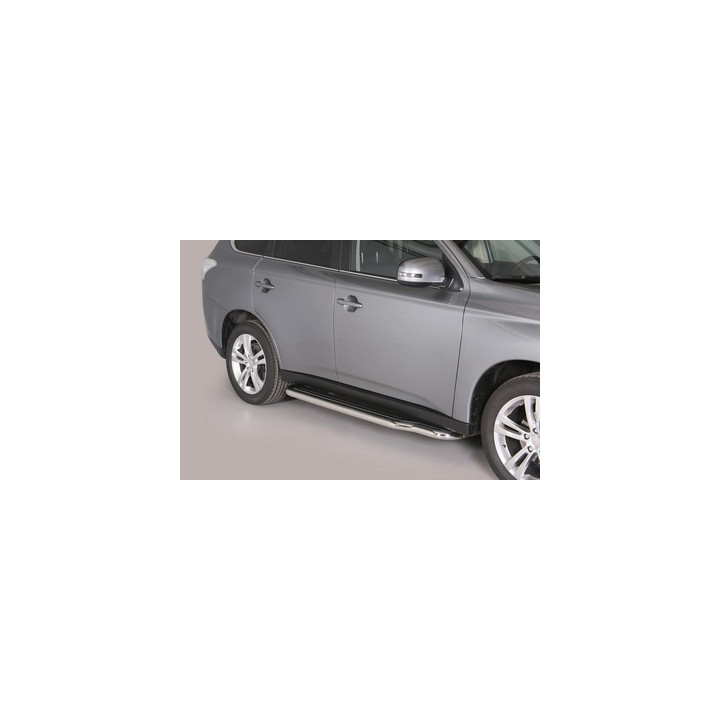 Side Steps, Misutonida 4x4 Long Sidesteps, Color Silver, Mitsubishi Outlander - EDK.ro