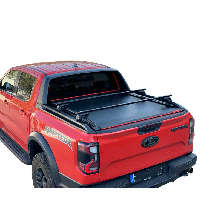 Manual Roll Top Tonneau Bed Cover, Tessera 4x4 Roll+, Ford Ranger Wildtrak Double Cab 2023 - Present - EDK.ro