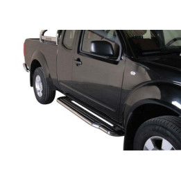 Side Steps, Misutonida 4x4 Long Sidesteps, Color Silver, Nissan Navara 2005 - 2010 - EDK.ro