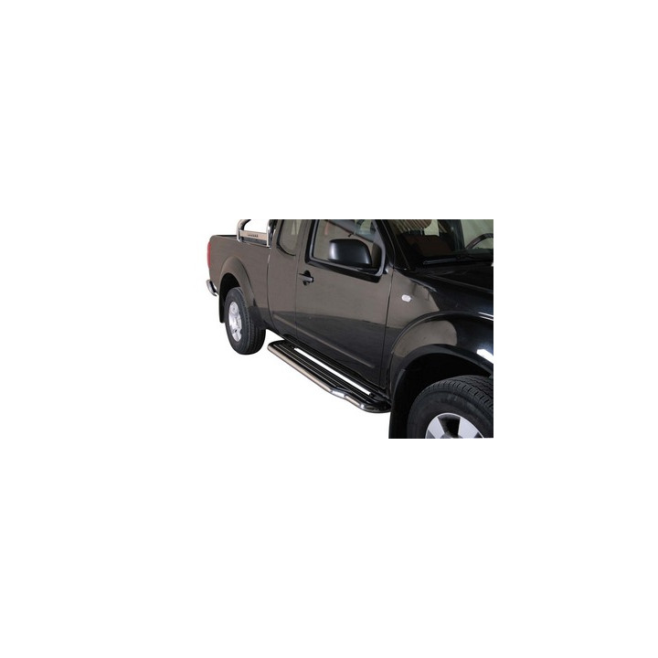 Praguri Laterale, Misutonida 4x4 Long Sidesteps, Culoare Argintiu, Nissan Navara 2005 - 2010 - EDK.ro