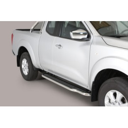 Praguri Laterale, Misutonida 4x4 Long Sidesteps, Culoare Argintiu, Nissan Navara 2016 - Prezent - EDK.ro
