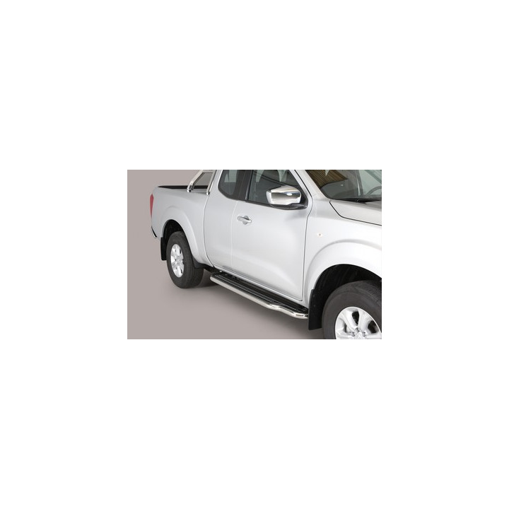 Praguri Laterale, Misutonida 4x4 Long Sidesteps, Culoare Argintiu, Nissan Navara 2016 - Prezent - EDK.ro
