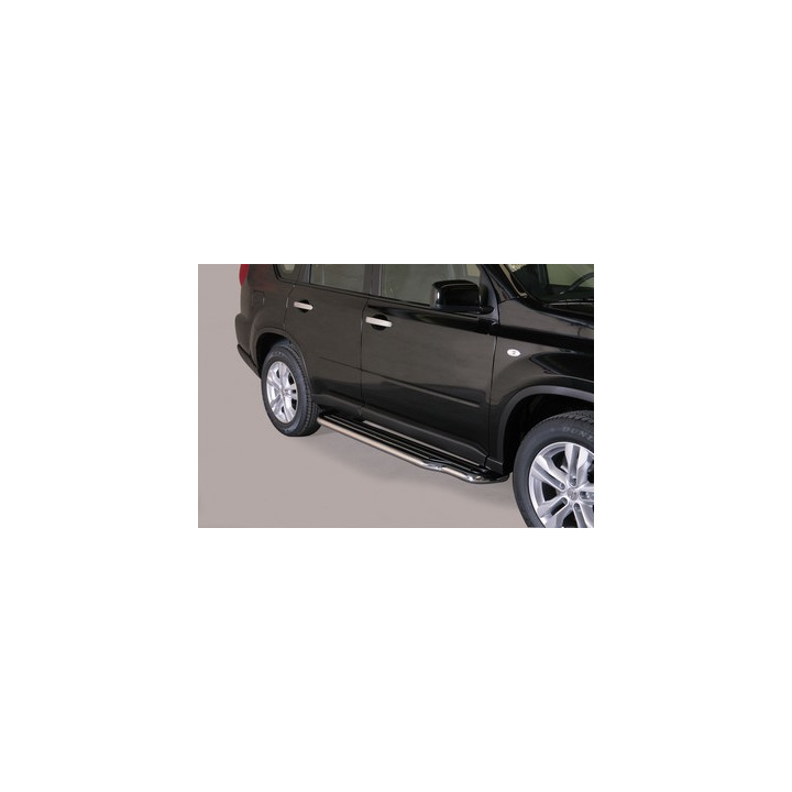 Side Steps, Misutonida 4x4 Long Sidesteps, Color Silver, Nissan X-Trail 2011 - 2014 - EDK.ro