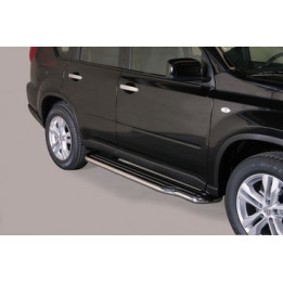 Side Steps, Misutonida 4x4 Long Sidesteps, Color Black, Nissan X-Trail 2011 - 2014 - EDK.ro