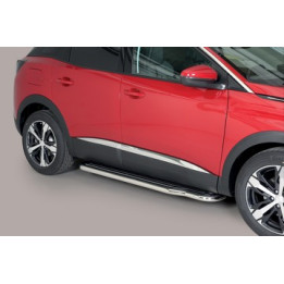 Praguri Laterale, Misutonida 4x4 Long Sidesteps, Culoare Argintiu, Peugeot 3008 2016 - Prezent - EDK.ro