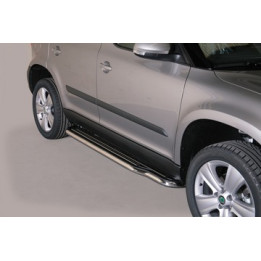 Side Steps, Misutonida 4x4 Long Sidesteps, Color Black, Škoda Yeti 2010 - 2017 - EDK.ro