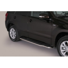 Side Steps, Misutonida 4x4 Long Sidesteps, Color Silver, Suzuki Grand Vitara 2009 - 2012 - EDK.ro