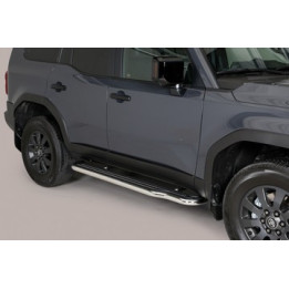 Side Steps, Misutonida 4x4 Long Sidesteps, Color Silver, Toyota Land Cruiser 250 2025 - Present - EDK.ro