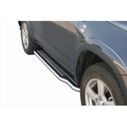 Side Steps, Misutonida 4x4 Long Sidesteps, Color Silver, Toyota RAV4 2006 - 2009 - EDK.ro