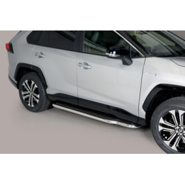 Praguri Laterale, Misutonida 4x4 Long Sidesteps, Culoare Argintiu, Toyota RAV4 2019 - Prezent - EDK.ro