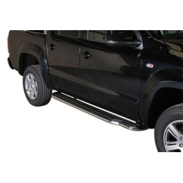 Side Steps, Misutonida 4x4 Long Sidesteps, Color Black, Volkswagen Amarok 2010 - 2022 - EDK.ro