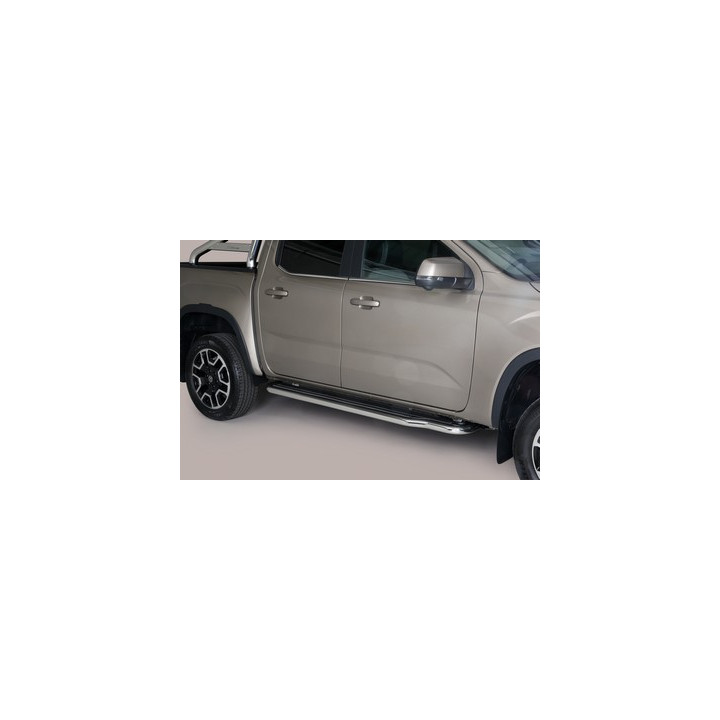 Praguri Laterale, Misutonida 4x4 Long Sidesteps, Culoare Argintiu, Volkswagen Amarok - EDK.ro