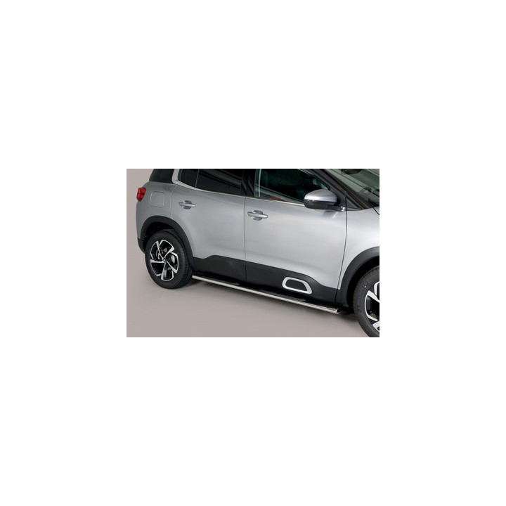 Praguri Laterale, Misutonida 4x4 Oval Grand Pedana, Culoare Argintiu, Citroën C5 Aircross 2019 - Prezent - EDK.ro