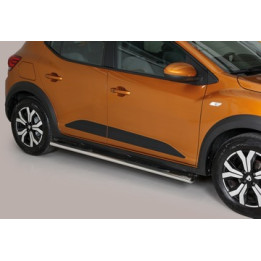 Side Steps, Misutonida 4x4 Oval Grand Pedana, Color Black, Dacia Sandero Stepway 2021 - Present - EDK.ro