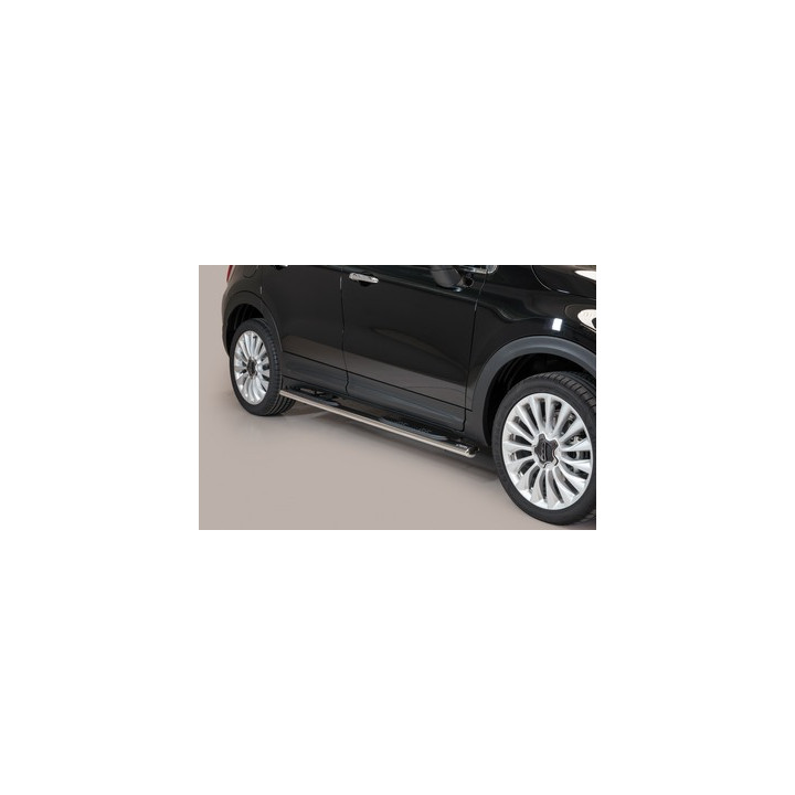 Side Steps, Misutonida 4x4 Oval Grand Pedana, Color Silver, Fiat 500X 2015 - 2018 - EDK.ro