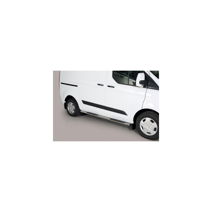 Side Steps, Misutonida 4x4 Oval Grand Step, Color Silver, Ford Transit Custom 2013 - 2017 - EDK.ro