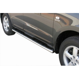Side Steps, Misutonida 4x4 Oval Grand Pedana, Color Silver, Hyundai Santa Fe 2006 - 2010 - EDK.ro