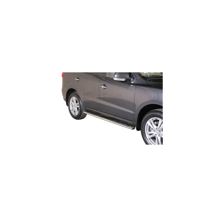Praguri Laterale, Misutonida 4x4 Oval Grand Pedana, Culoare Argintiu, Hyundai Santa Fe - EDK.ro