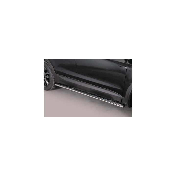 Side Steps, Misutonida 4x4 Oval Grand Pedana, Color Silver, Hyundai Santa Fe - EDK.ro