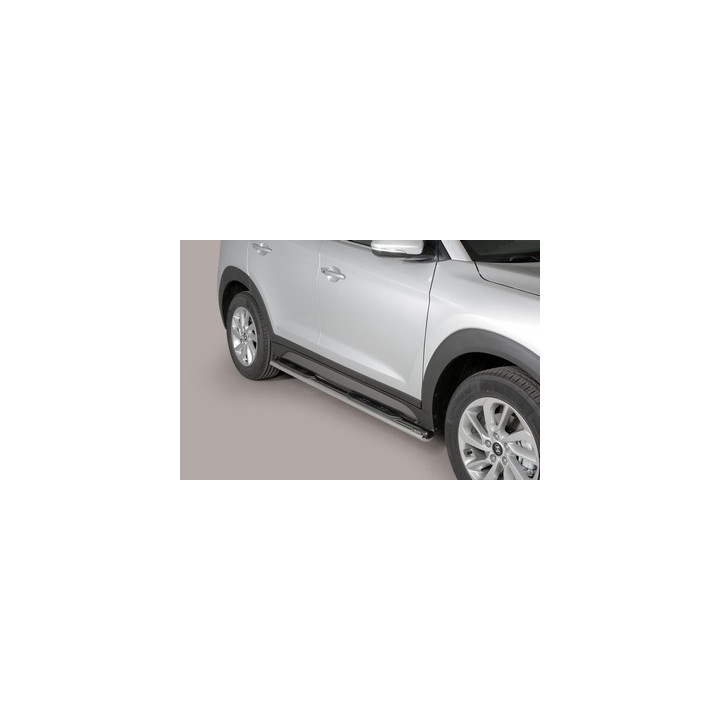 Side Steps, Misutonida 4x4 Oval Grand Step, Color Silver, Hyundai Tucson - EDK.ro