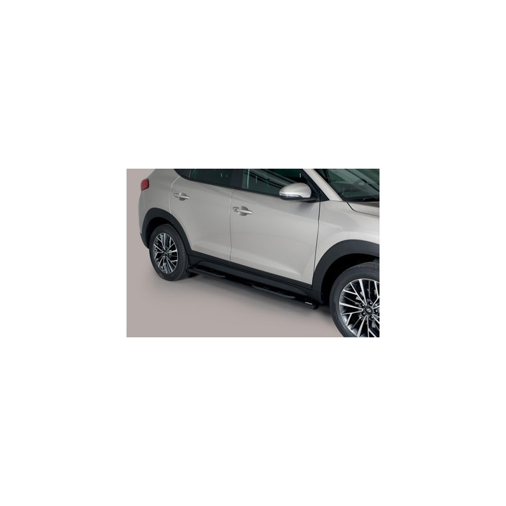 Praguri Laterale, Misutonida 4x4 Oval Grand Step, Culoare Negru, Hyundai Tucson - EDK.ro