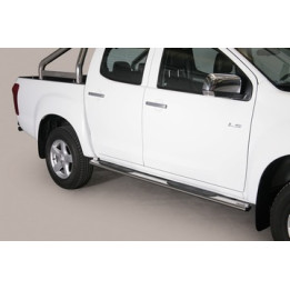 Praguri Laterale, Misutonida 4x4 Oval Grand Pedana, Culoare Argintiu, Isuzu D-Max 2012 - 2019 - EDK.ro