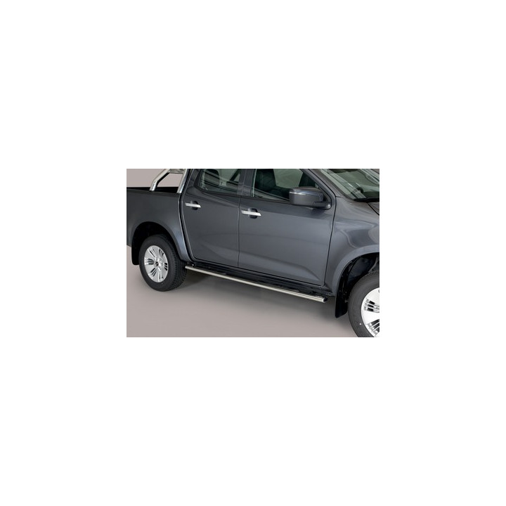 Praguri Laterale, Misutonida 4x4 Oval Grand Pedana, Culoare Argintiu, Isuzu D-Max 2024 - Prezent - EDK.ro