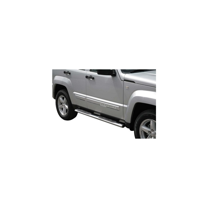 Praguri Laterale, Misutonida 4x4 Oval Grand Pedana, Culoare Negru, Jeep Cherokee 2008 - 2013 - EDK.ro