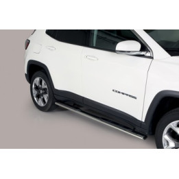 Praguri Laterale, Misutonida 4x4 Oval Grand Pedana, Culoare Argintiu, Jeep Compass - EDK.ro