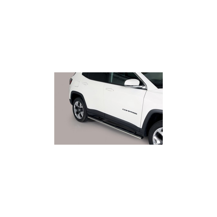 Side Steps, Misutonida 4x4 Oval Grand Pedana, Color Silver, Jeep Compass - EDK.ro