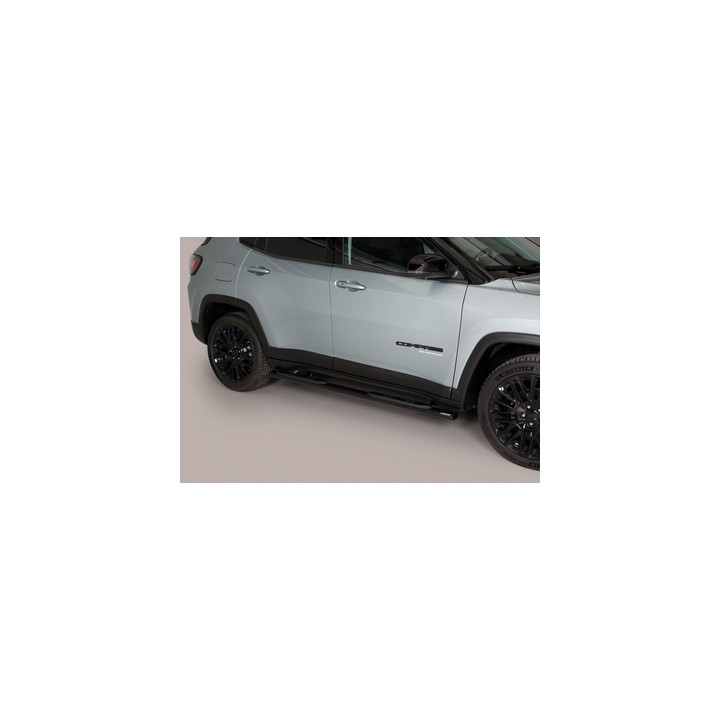Praguri Laterale, Misutonida 4x4 Oval Grand Pedana, Culoare Negru, Jeep Compass - EDK.ro