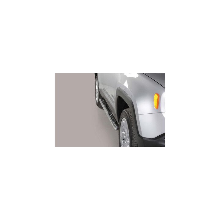 Praguri Laterale, Misutonida 4x4 Oval Grand Pedana, Culoare Negru, Jeep Renegade 2014 - Prezent - EDK.ro