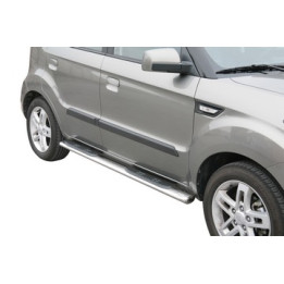 Side Steps, Misutonida 4x4 Oval Grand Pedana, Color Silver, Kia Soul - EDK.ro