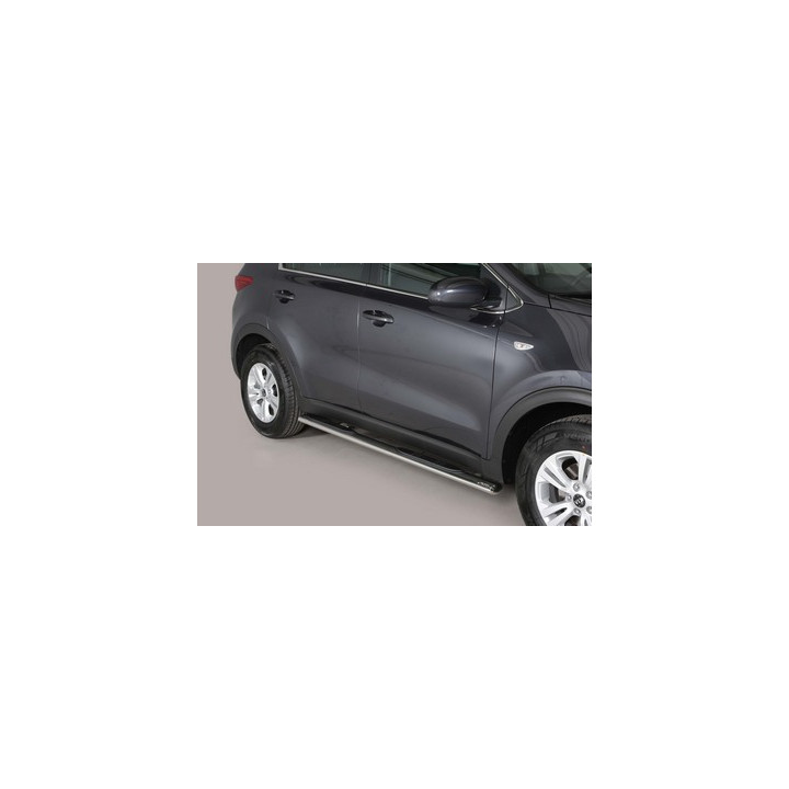Side Steps, Misutonida 4x4 Oval Grand Pedana, Color Silver, Kia Sportage 2016 - 2021 - EDK.ro