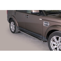 Praguri Laterale, Misutonida 4x4 Oval Grand Pedana, Culoare Argintiu, Land Rover Discovery 4 2012 - 2016 - EDK.ro