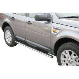 Side Steps, Misutonida 4x4 Oval Grand Pedana, Color Silver, Land Rover Freelander - EDK.ro