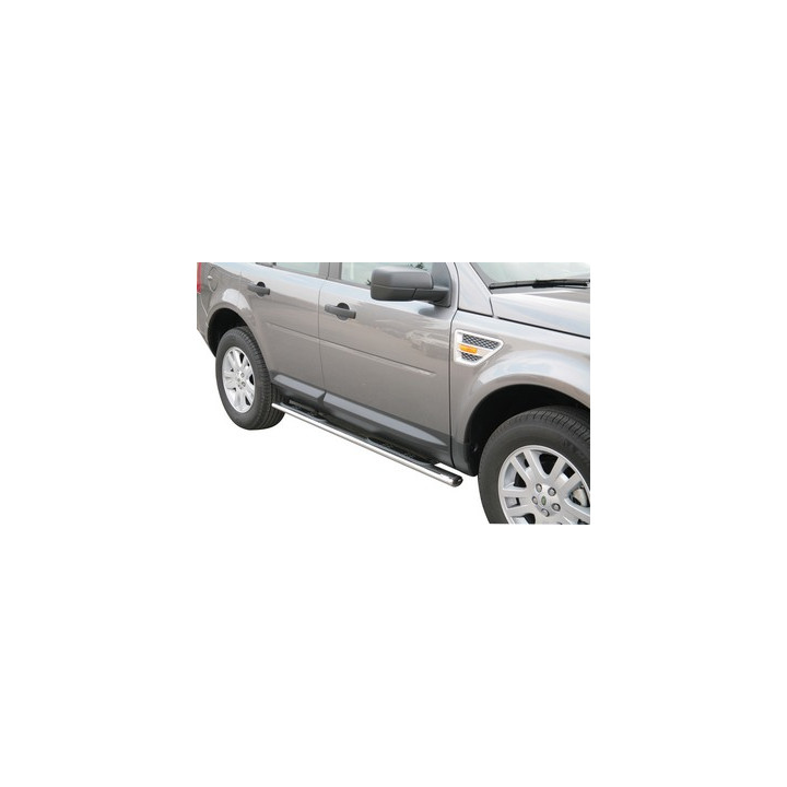Side Steps, Misutonida 4x4 Oval Grand Pedana, Color Silver, Land Rover Freelander - EDK.ro