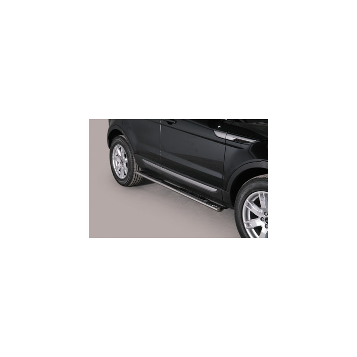 Side Steps, Misutonida 4x4 Oval Grand Pedana, Color Silver, Land Rover Range Rover Evoque - EDK.ro