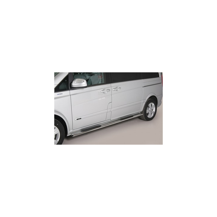 Praguri Laterale, Misutonida 4x4 Oval Grand Pedana, Culoare Argintiu, Mercedes-Benz Viano 2015 - Prezent - EDK.ro