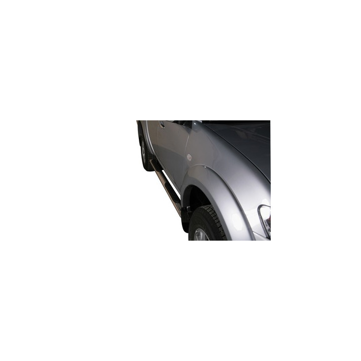 Praguri Laterale, Misutonida 4x4 Oval Grand Pedana, Culoare Argintiu, Mitsubishi L200 2010 - 2015 - EDK.ro