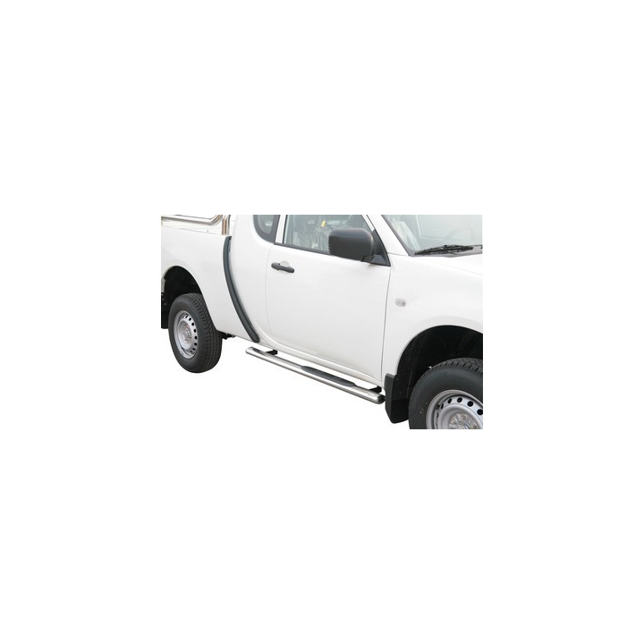 Side Steps, Misutonida 4x4 Oval Grand Pedana, Color Silver, Mitsubishi L200 2010 - 2015 - EDK.ro