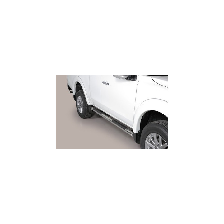 Praguri Laterale, Misutonida 4x4 Oval Grand Pedana, Culoare Argintiu, Mitsubishi L200 2015 - 2018 - EDK.ro