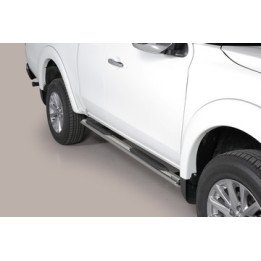 Praguri Laterale, Misutonida 4x4 Oval Grand Pedana, Culoare Negru, Mitsubishi L200 2015 - 2018 - EDK.ro
