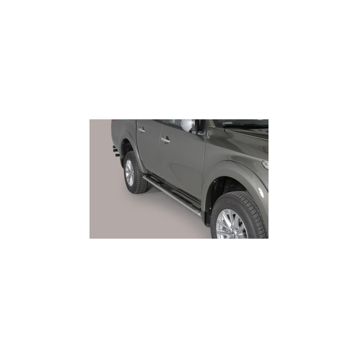 Side Steps, Misutonida 4x4 Oval Grand Pedana, Color Silver, Mitsubishi L200 2019 - Present - EDK.ro