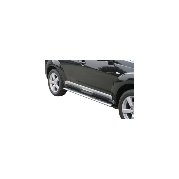 Side Steps, Misutonida 4x4 Oval Grand Pedana, Color Silver, Mitsubishi Outlander 2007 - 2009 - EDK.ro